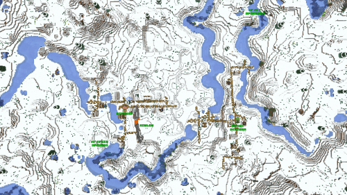 Две замерзшие деревни рядом друг с другом screenshot 1