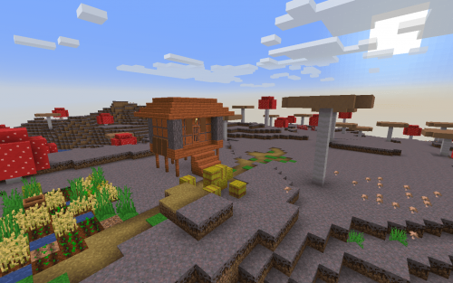 Деревня в грибном биоме screenshot 1