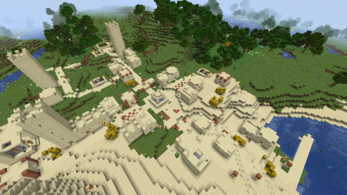 Деревня в пустыне рядом с равниной screenshot 1