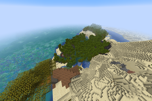 Несколько биомов рядом с высокой горой screenshot 3