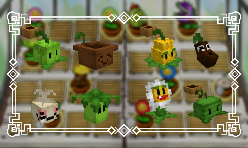 Plants Vs Zombies 2 Addon - Bedrock Minecraft Mod