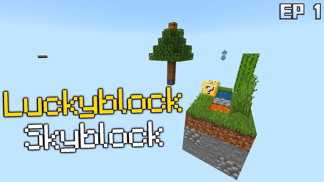 Lucky Block Skyblock Survival скриншот 1