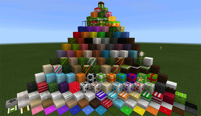 Все блоки Minecraft с текстурами Christmas HD