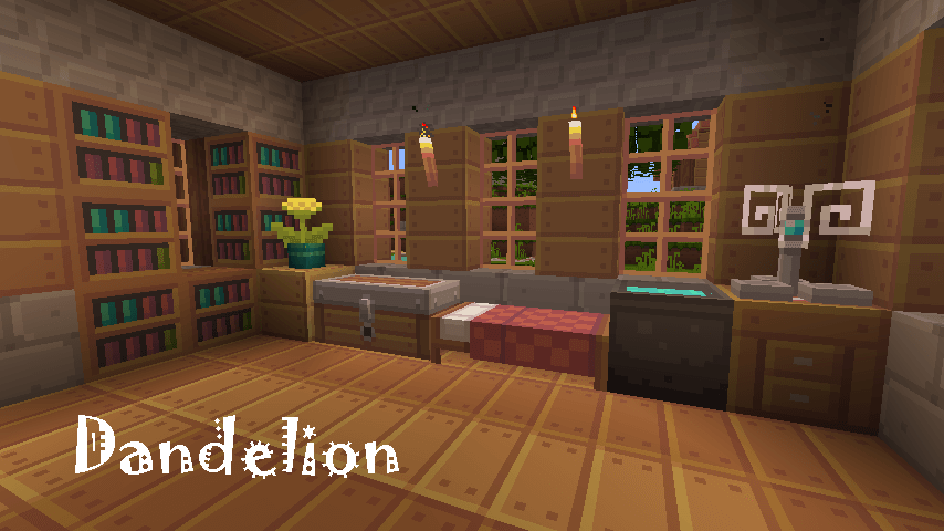 Дом в стиле текстурами Dandelion