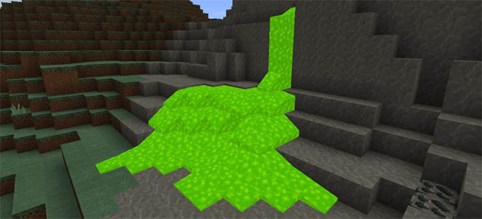 Зелёная лава с текстурами Greeden