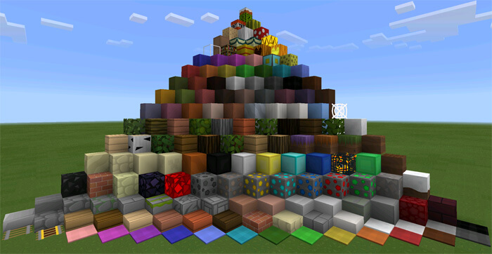 Все блоки Minecraft с текстурами Simply Beautiful PE