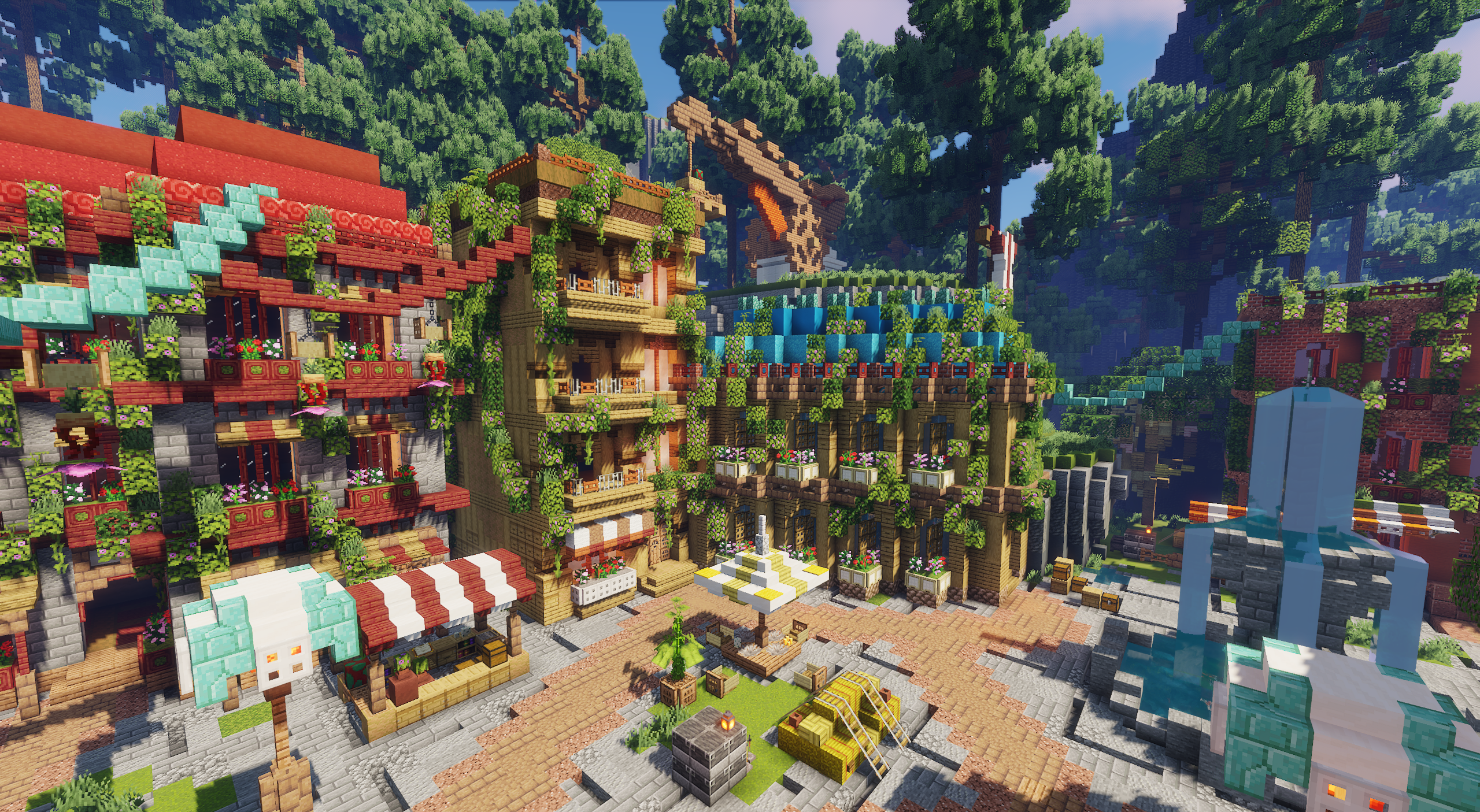 SkyRoot Spawn | Minecraft Map