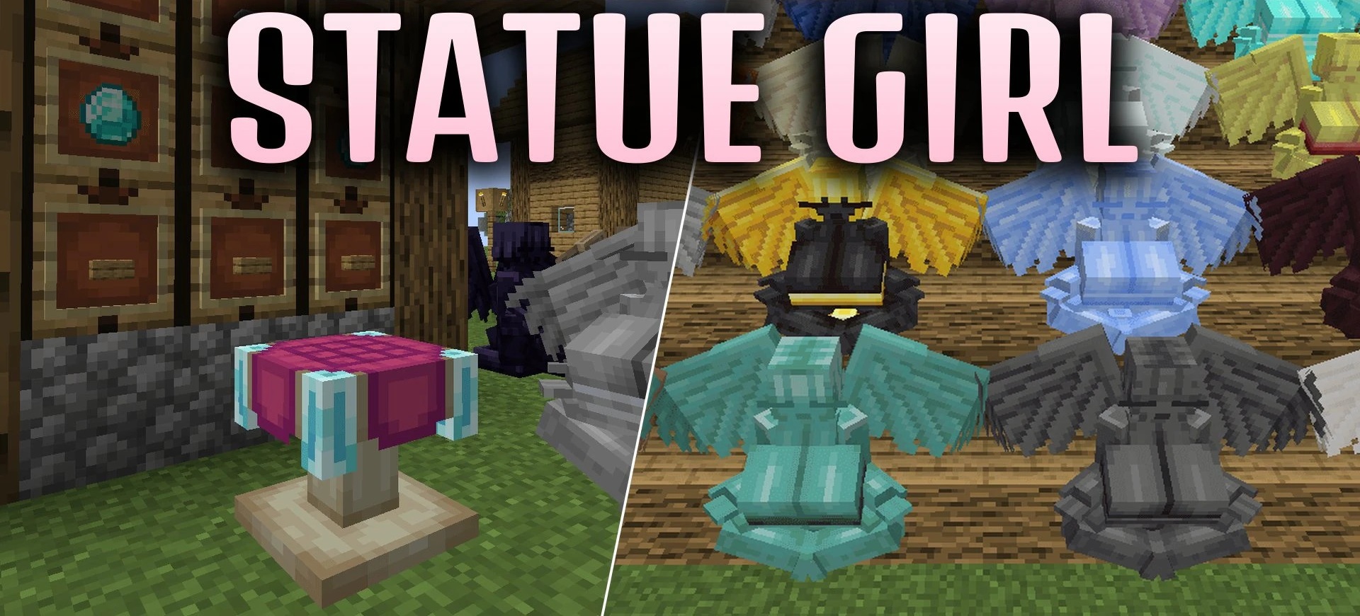 Statue Girl для Minecraft 1.20.1