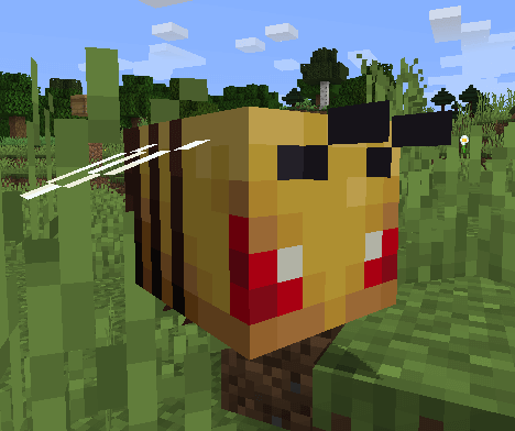 Злая пчела в Minecraft 1.15