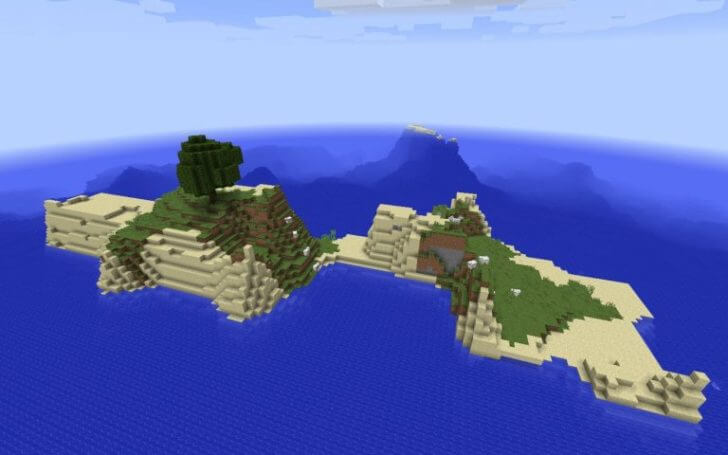A small island and an underwater fortress nearby screenshot 1