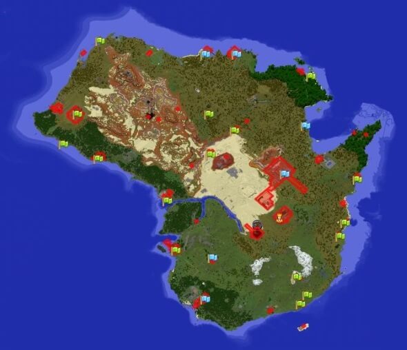 Earth 1:750 1.19 Minecraft Map
