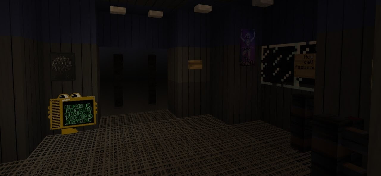 Five Nights at Freddy's 1 V2 map 1.16.4 Minecraft Map