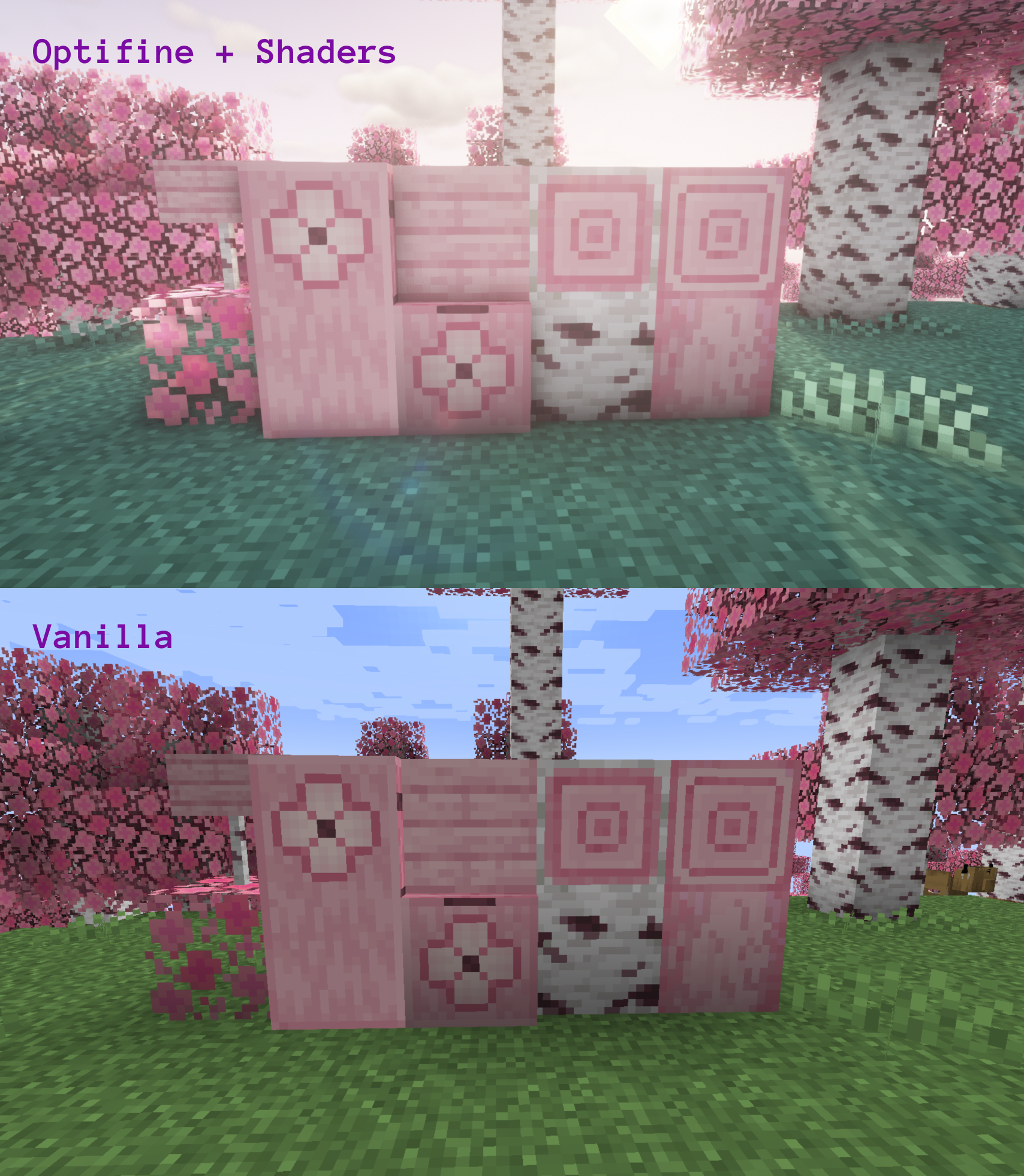 Minecraft 1.20 cherry blossom addon Minecraft Mod