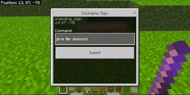 Clickable Sign screenshot 1