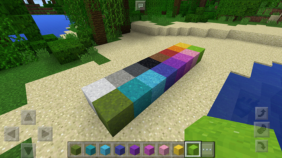 Concrete Powder Minecraft PE 1.1 screenshot 1