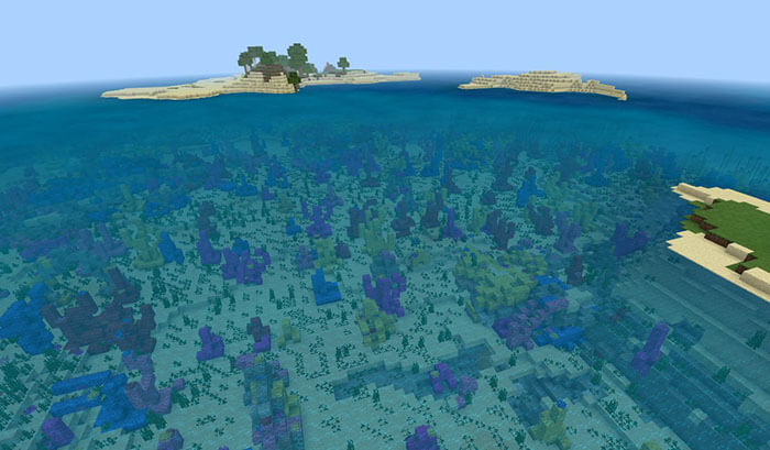 Майнкрафт пе океан. Майнкрафт океан 1.13. Биом коралловый риф майнкрафт. Коралловый риф в майнкрафт 1.12.2. Океан майнкрафт 1.16.