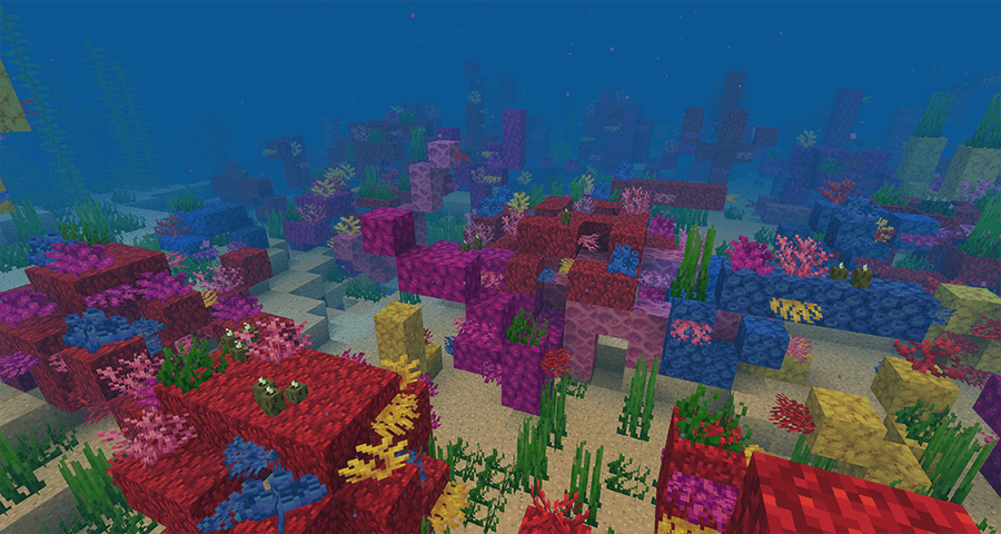 Коралловый риф в Minecraft 1.13