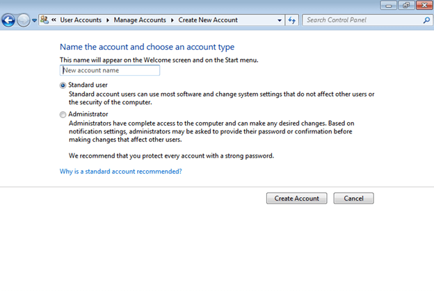 Creating a New User in Windows 7 img 6
