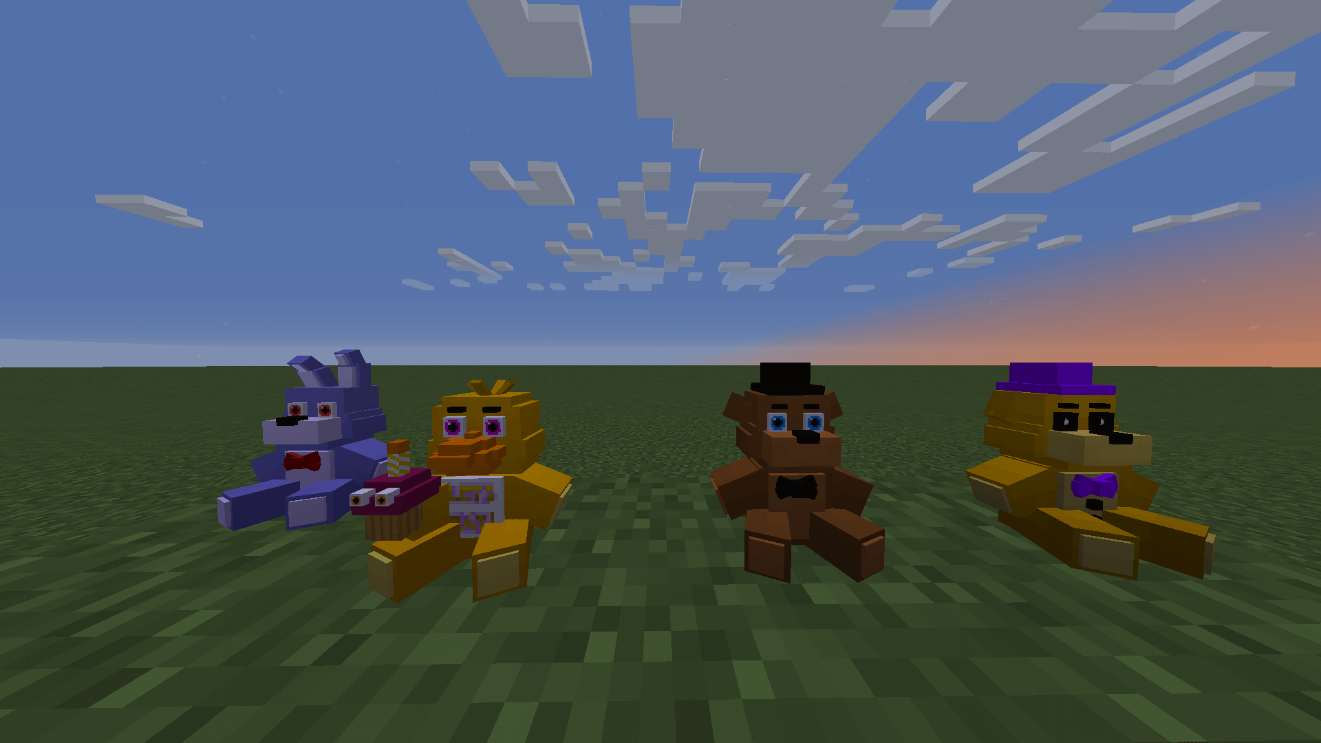 I made the FNaF 1 map in Minecraft! (Version 1.18.2, mods in