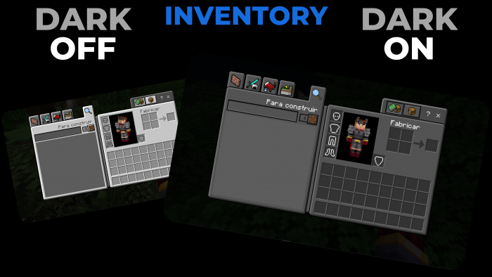 Dark Mode UI for Minecraft Pocket Edition 1.19