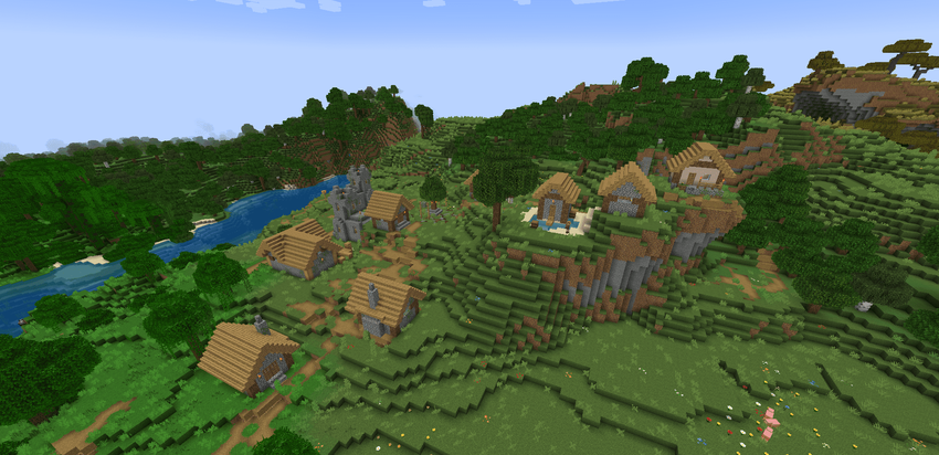 Четыре деревни рядом друг с другом screenshot 1