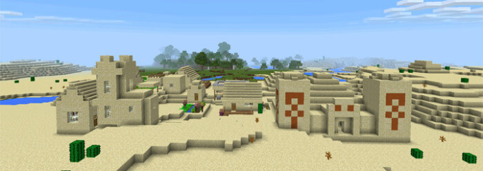 Деревня в пустыне Minecraft PE