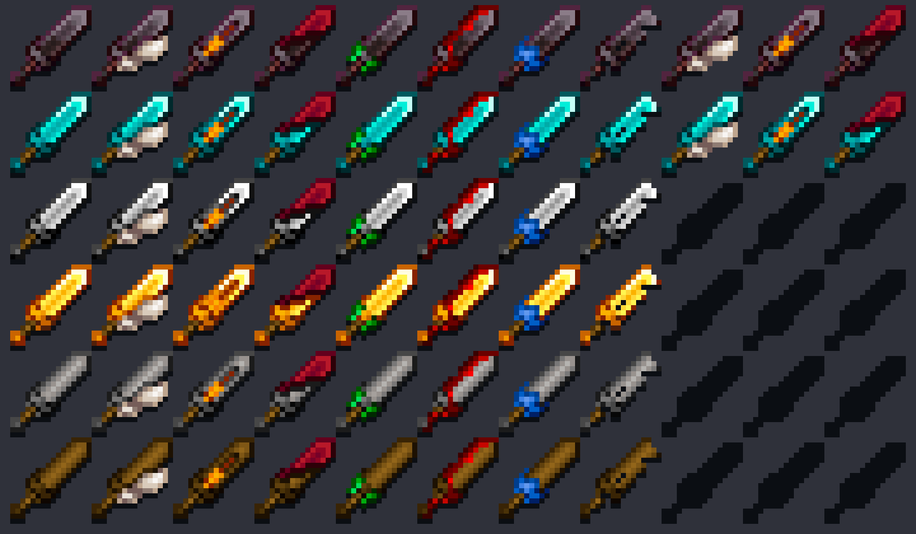 Lower Swords Texture Pack for Minecraft
