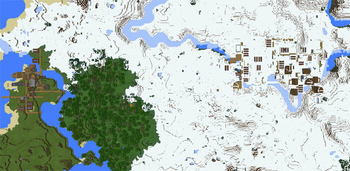 -114373476: Двойная снежная деревня и лес скриншот 1