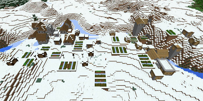 -114373476: Двойная снежная деревня и лес скриншот 4