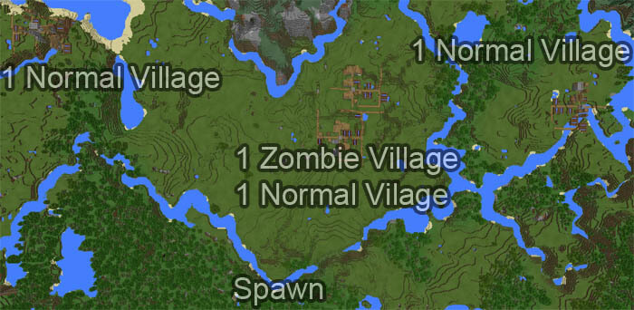 Four Villages Near Spawn скриншот 2