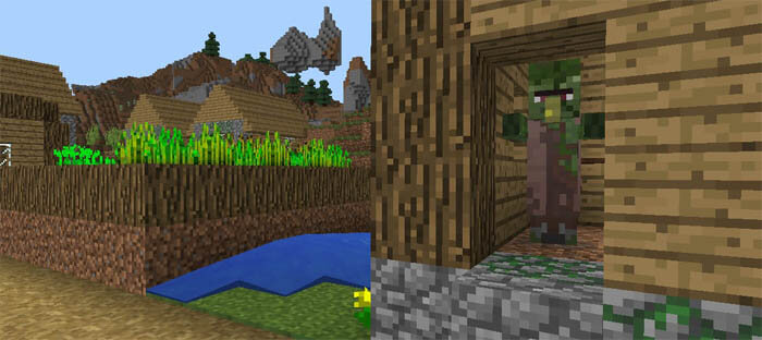 Four Villages Near Spawn скриншот 3