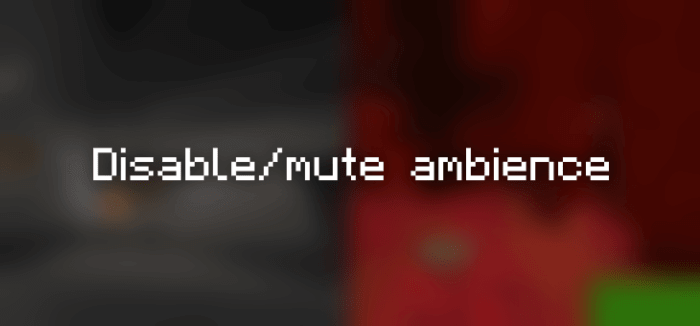 Disable/Mute Ambience screenshot 1