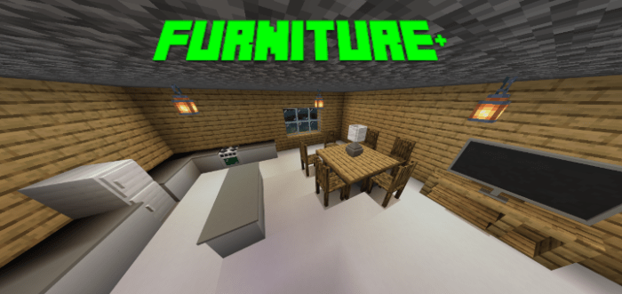 Addons and Mods with Furniture for Minecraft PE 1.17.11