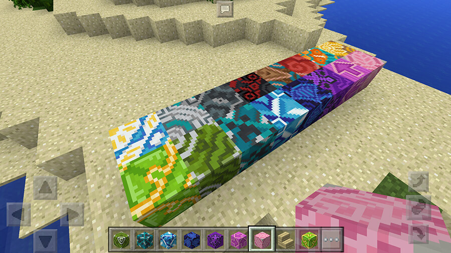 Глазурированная плитка Minecraft PE 1.1 Скриншот 1