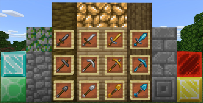 Vertical Swords Pack Minecraft Texture Pack