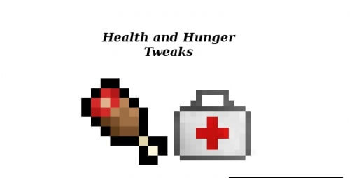 Health and Hunger Tweaks 1.12.2 скриншот 1
