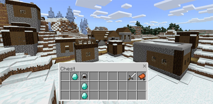 -995426411: Ice Spike Biome, Stronghold Village & Igloo screenshot 4