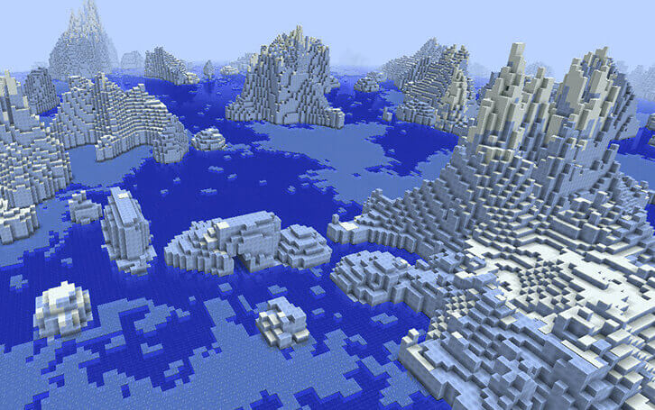 Icebergs in Minecraft 1.4