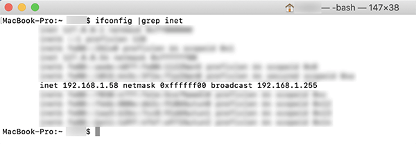 ifconfig в MacOS