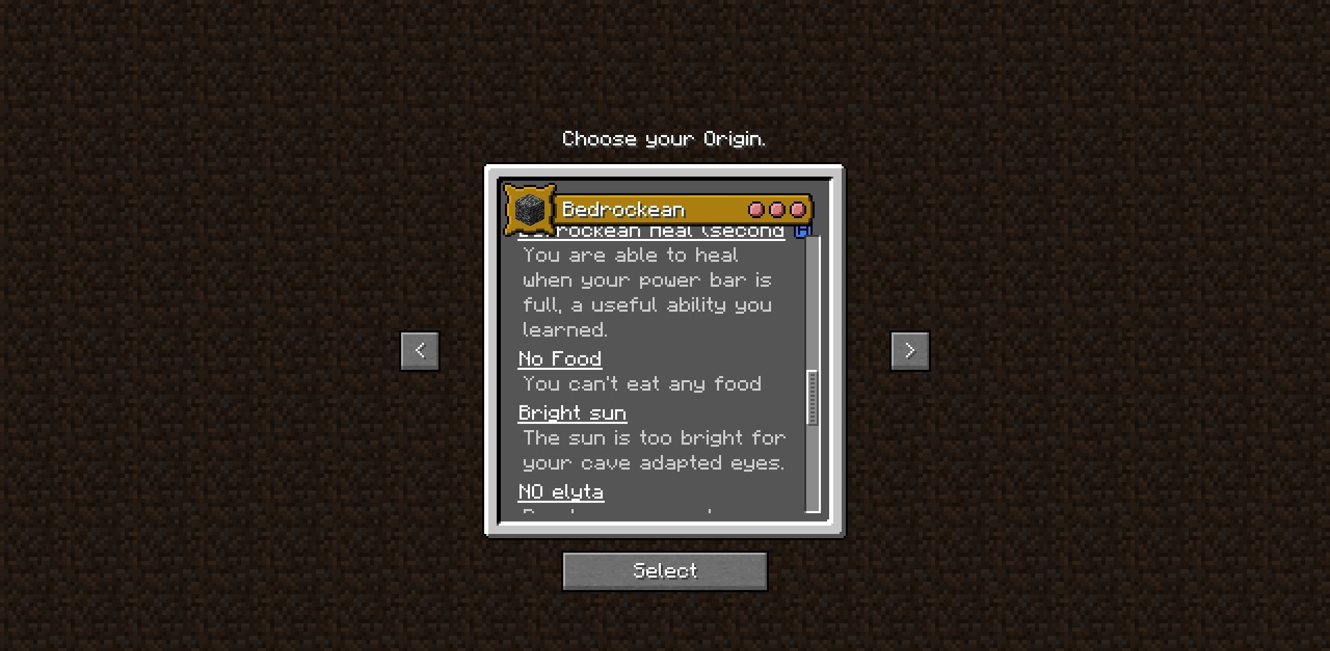 Improved Bedrockean Origin screenshot 3