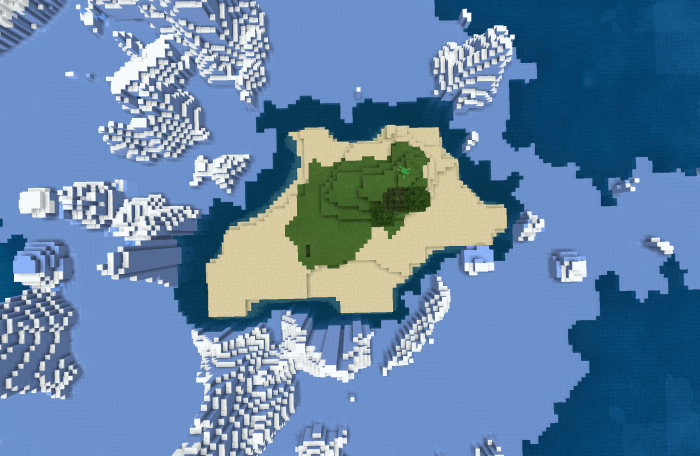 1301648791 Остров, окруженный айсбергами screenshot 1