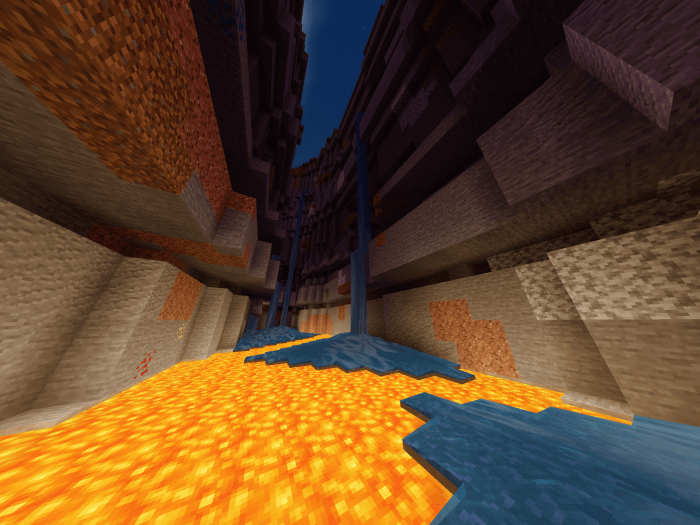 Large Survival Island With a Ravine screenshot 2