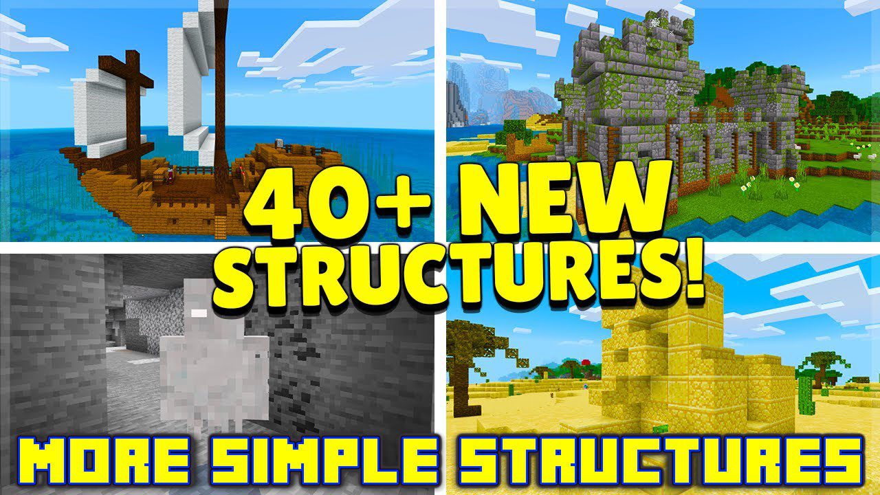 More Simple Structures для Minecraft Pocket Edition 1.19