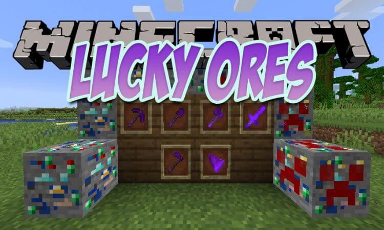 Ores are Lucky Block Minecraft Mod