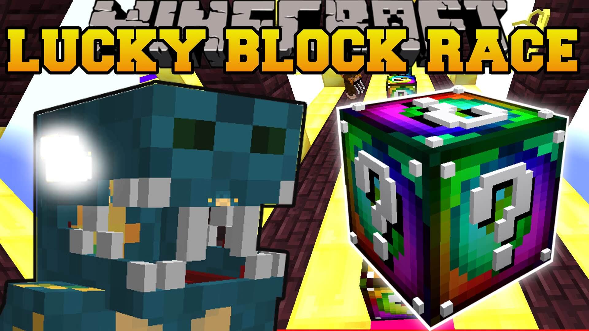 Super 14 Lucky Block Race скриншот 1