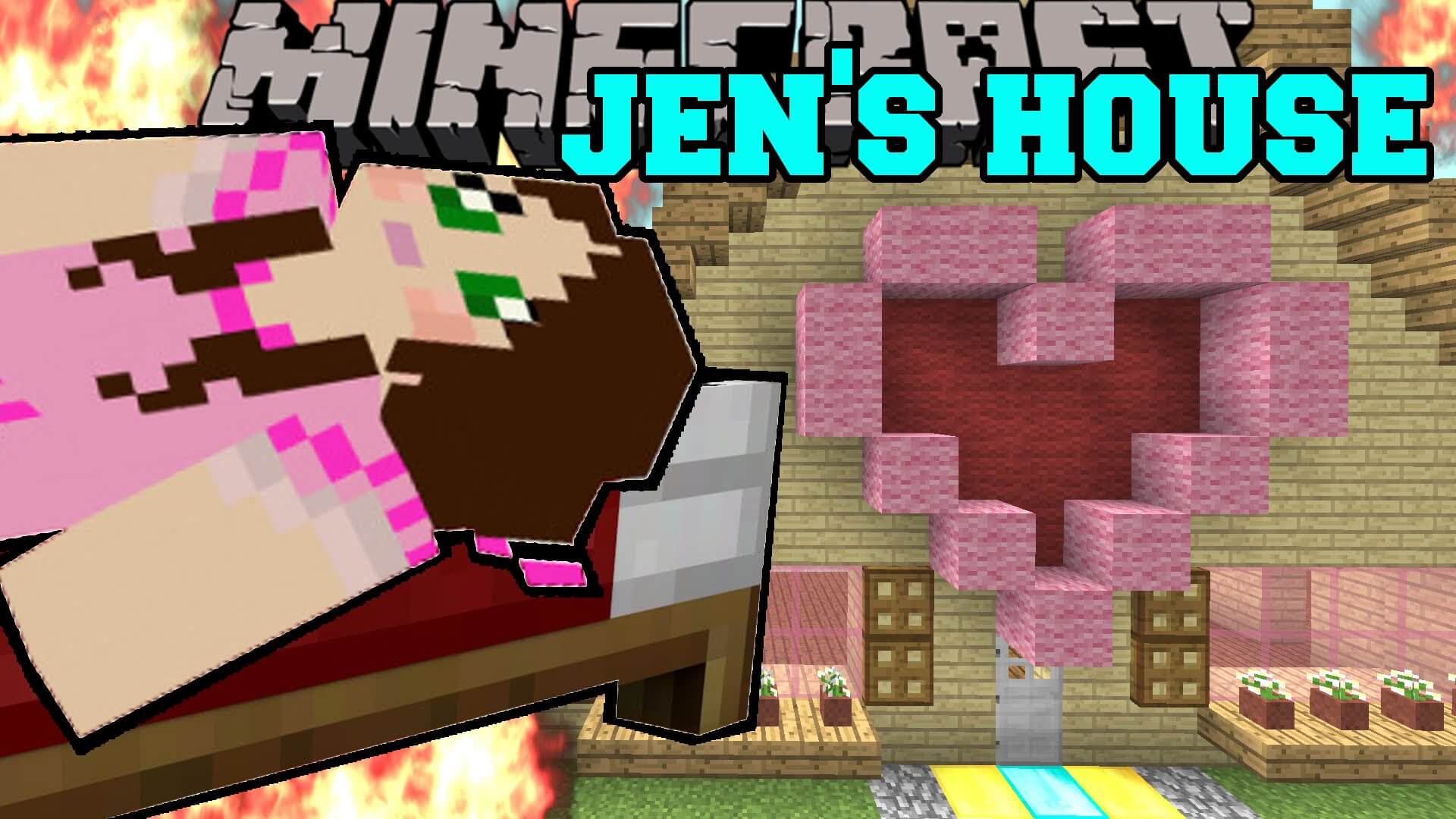 Jen's Minecraft Burning House скриншот 1