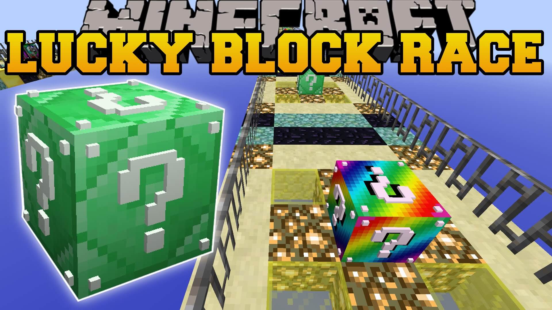 Lucky Block Race Map 1.12.2, 1.11.2 for Minecraft 