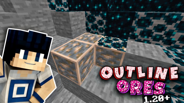 Ore Outline for Minecraft Pocket Edition 1.20