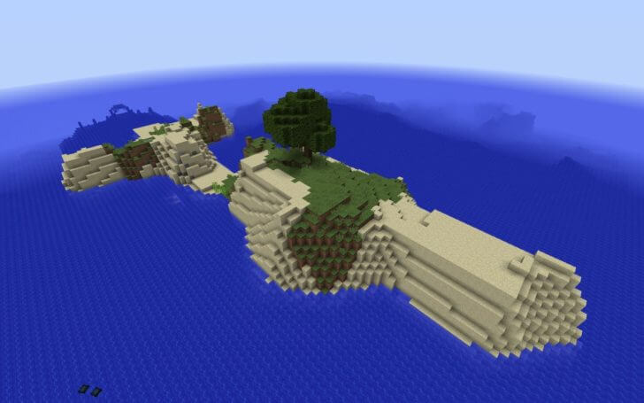 A small island and an underwater fortress nearby screenshot 2