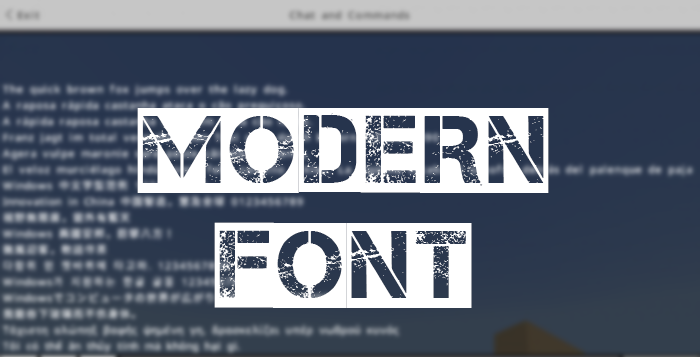 Modern Font Pack screenshot 1
